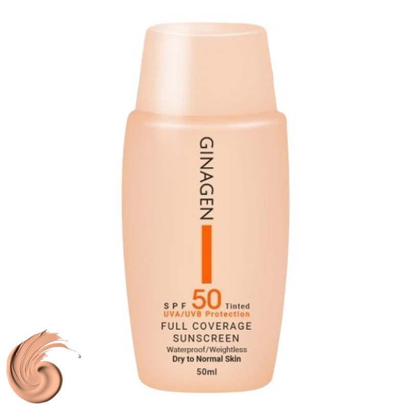 . کرم ضدآفتاب ژیناژن سری dry to normal skin مدل 02، حجم 50 میلیلیتر .