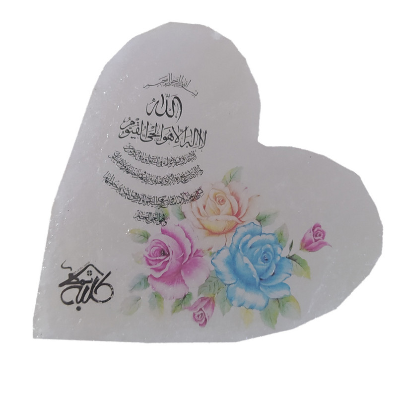 دکوری سنگ نمک طرح قلب کد 1101مدل 1