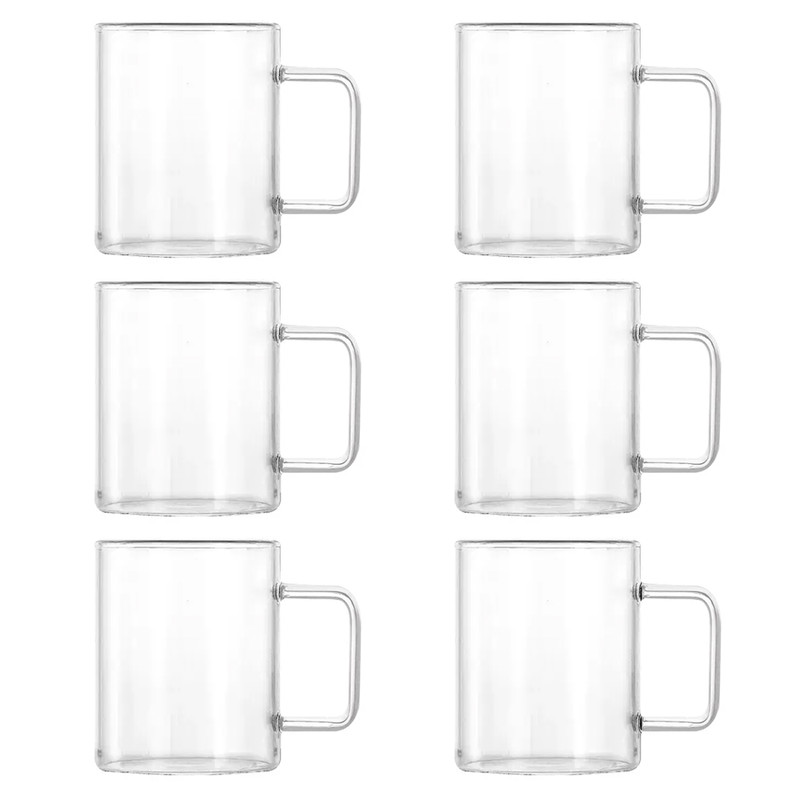 فنجان دلی مدل استوانه کد 220ML بسته 6 عددی