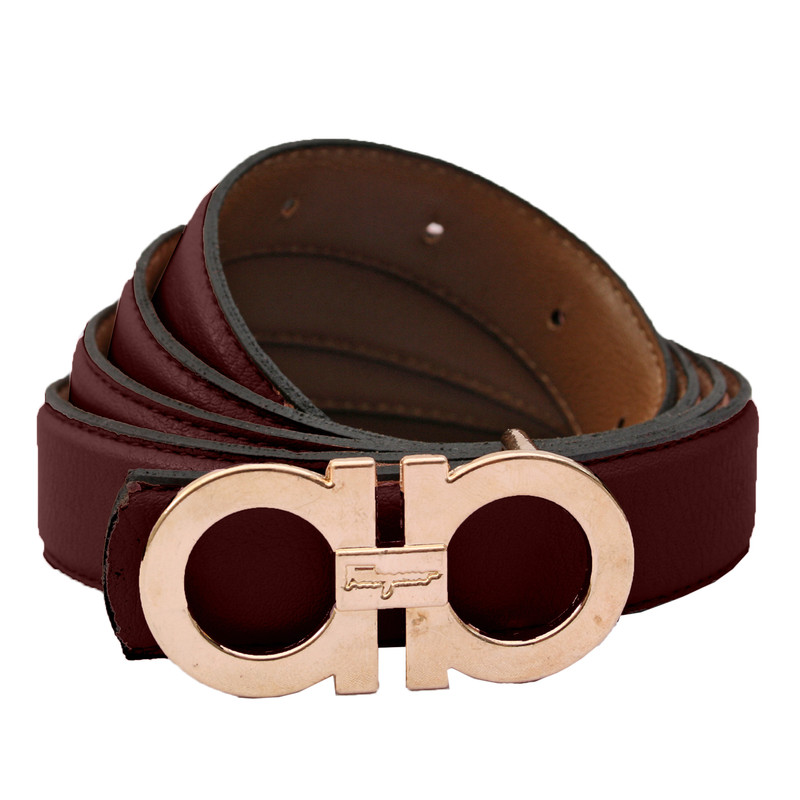 کمربند زنانه مدل S307 رنگ زرشکی