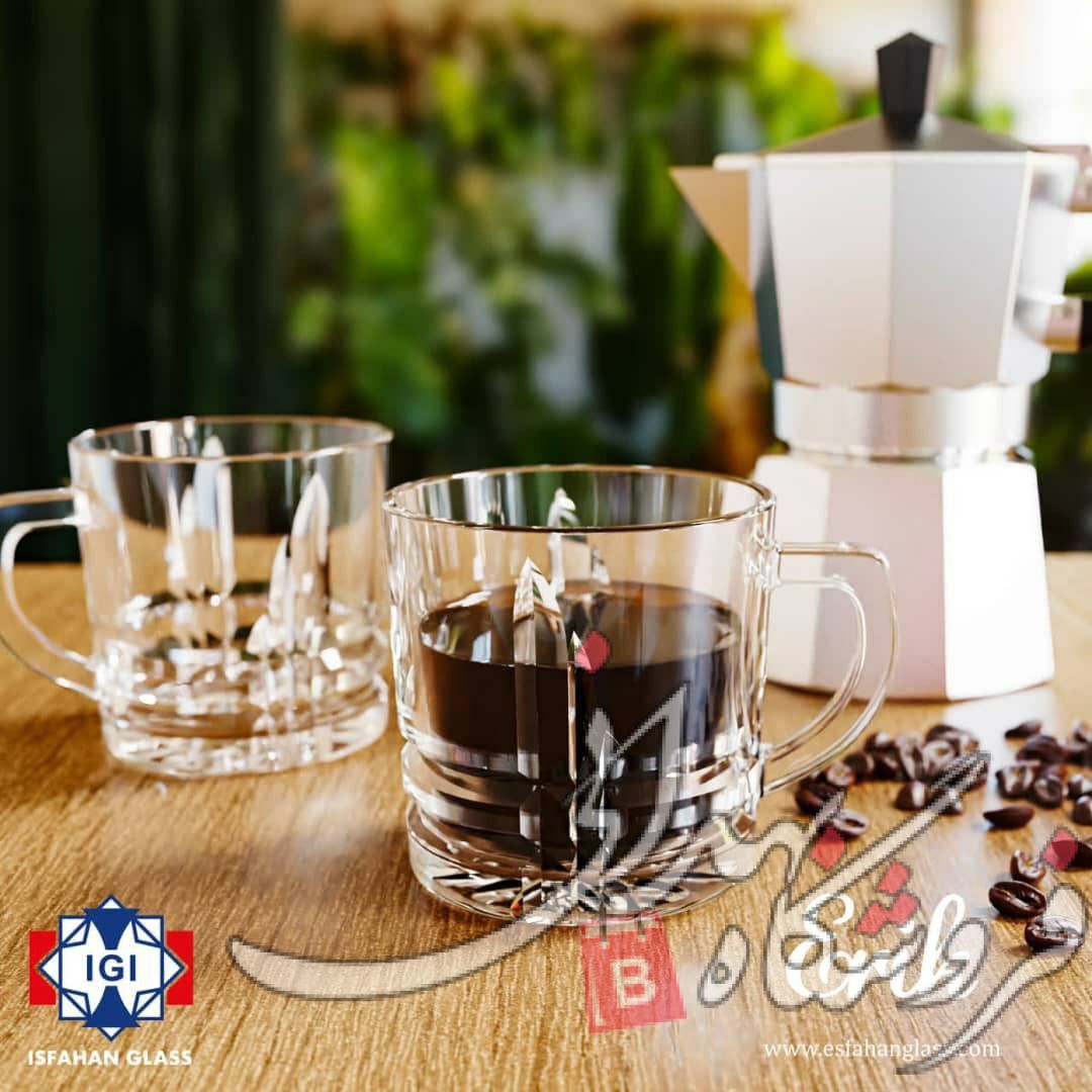 فنجان شیشه ای اریک اصفهان 6 عددی