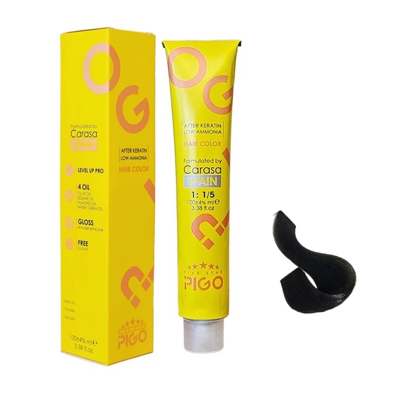 رنگ مو پیگو قهوه ای دودی روشن 5.1