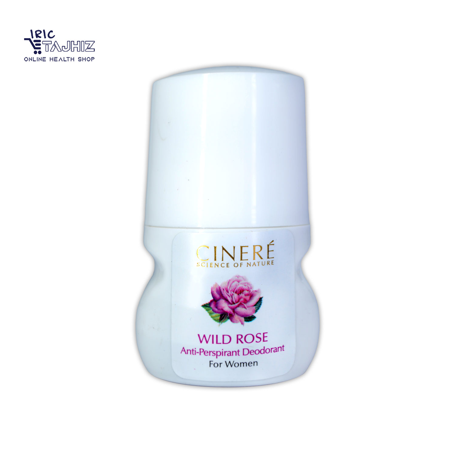 رول دئودورانت زنانه با رایحه خنک Wild Rose سینره CINERE حجم 50 میلی