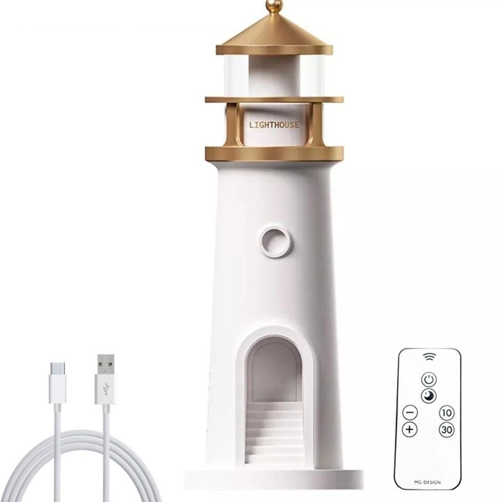 چراغ خواب مدل فانوس دریایی ماه اسپیکر دار