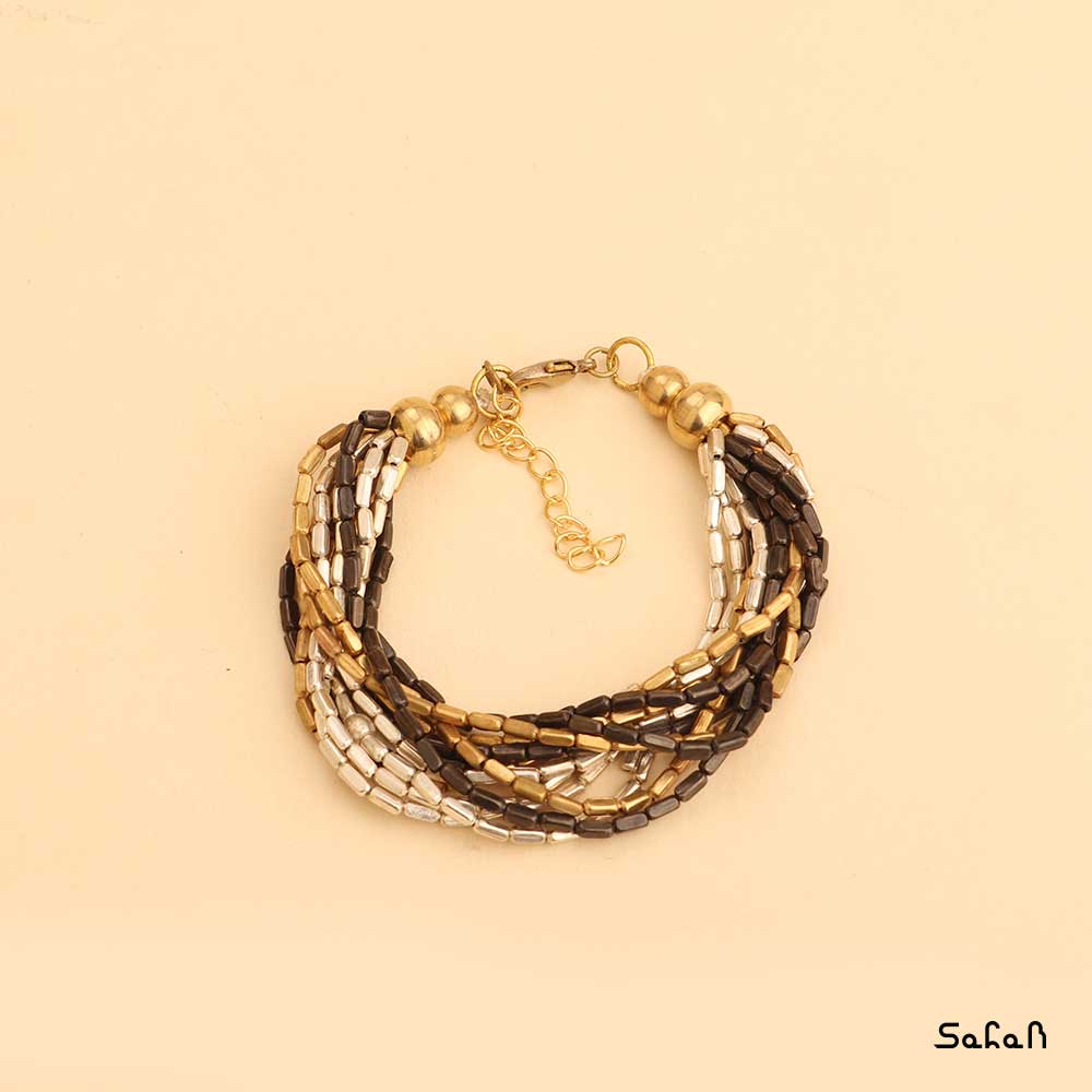 دستبند برنجی طلایی هندی