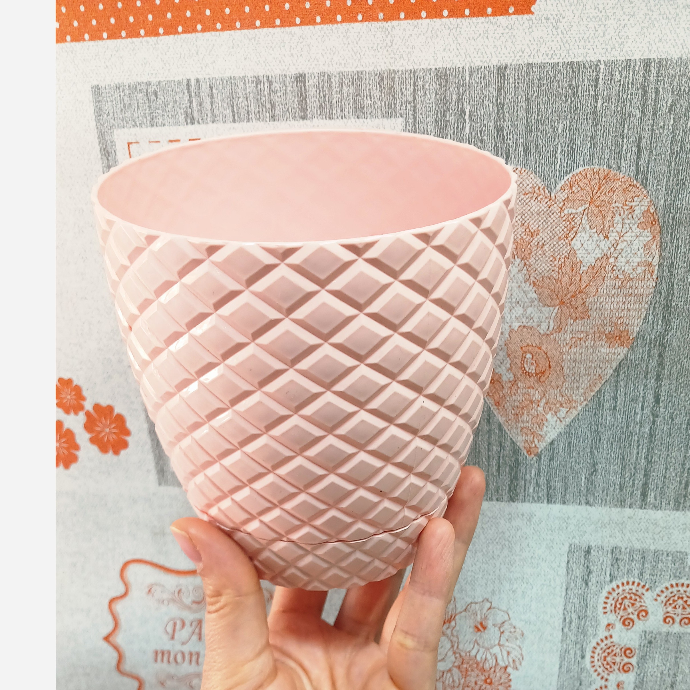 گلدان اناناسی سایز1 صورتی