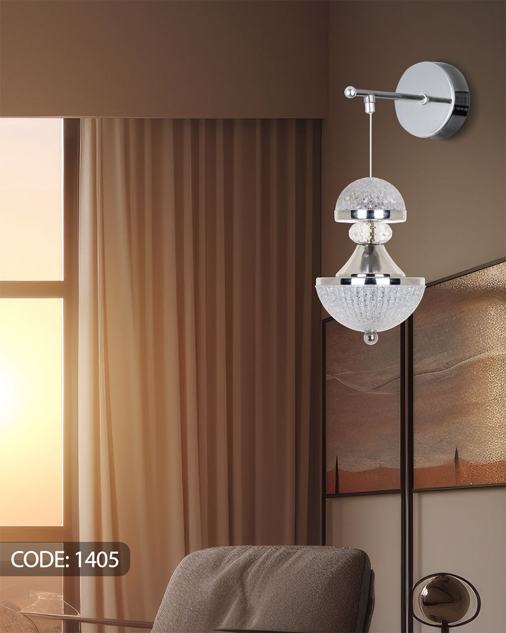 لوستر دیواری SMD سه حالته نیک لایت مدل 1405 (پس کرایه)