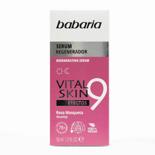 سرم صورت 9 کاره ضد چروک باباریا مدل Vital Skin حجم 50 میل