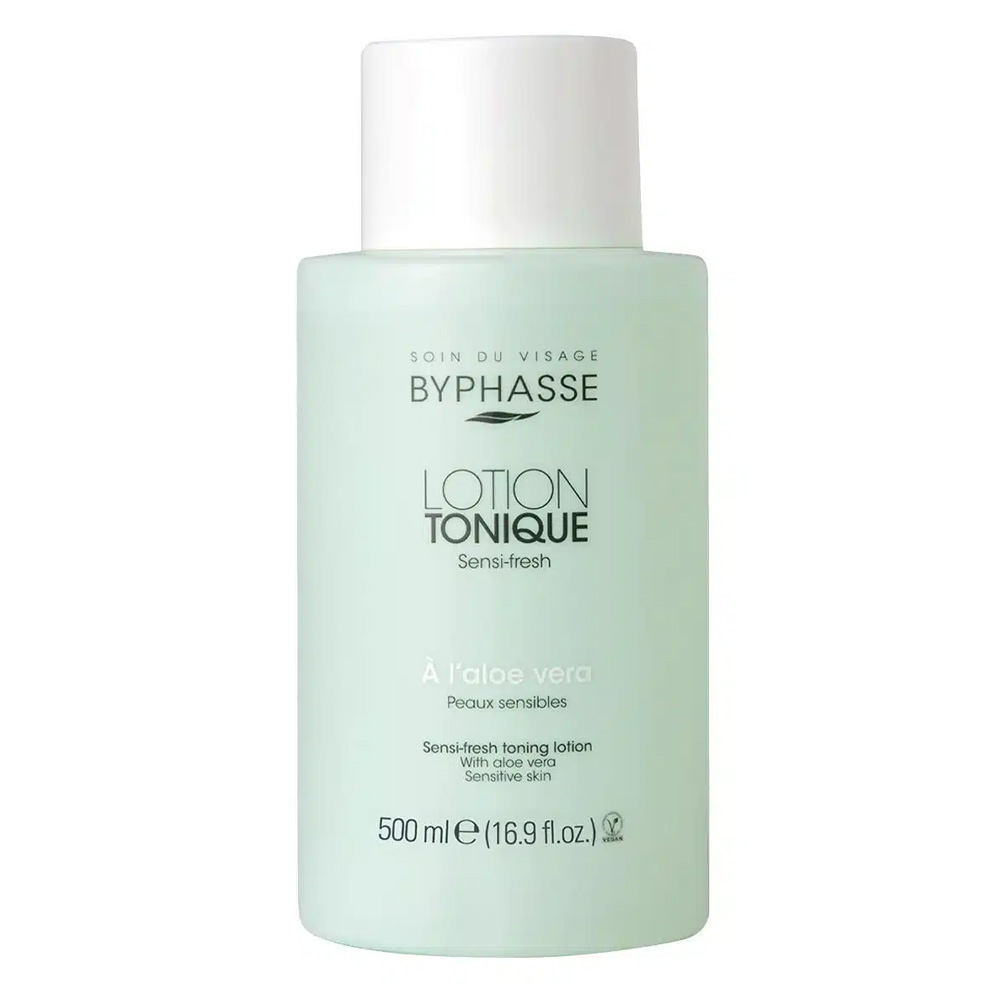 تونر بایفاس Byphasse مناسب پوست خشک و حساس حجم 500 میل