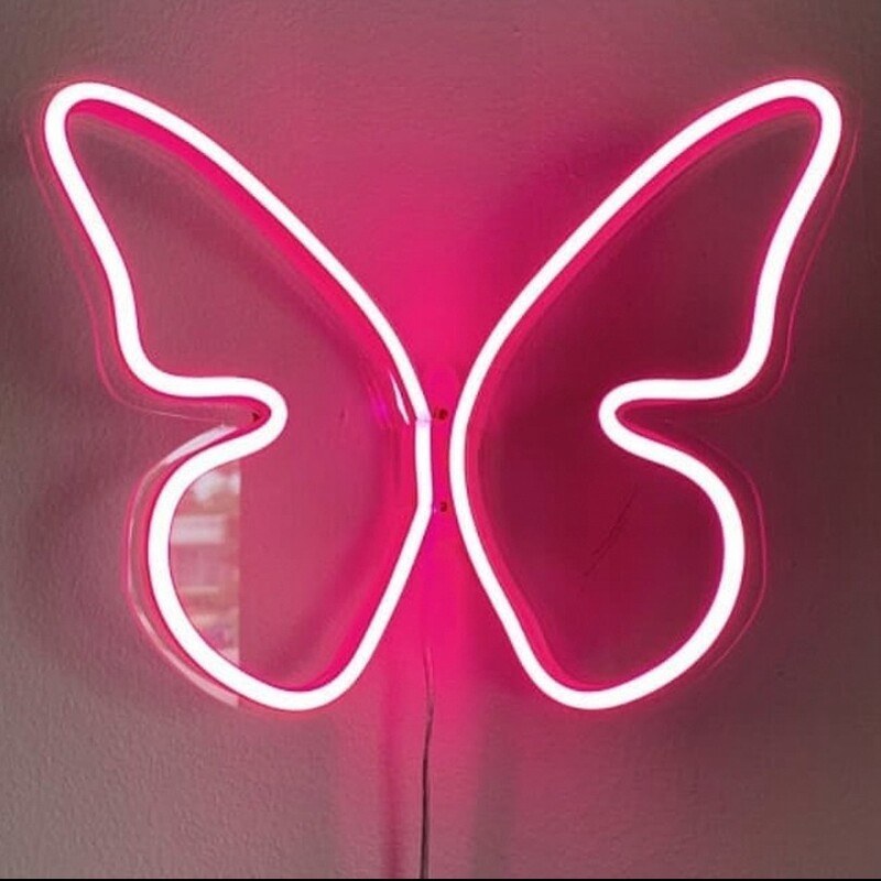 تابلو نئون فلکسی پروانه کد 16907 (اقساطی) wo