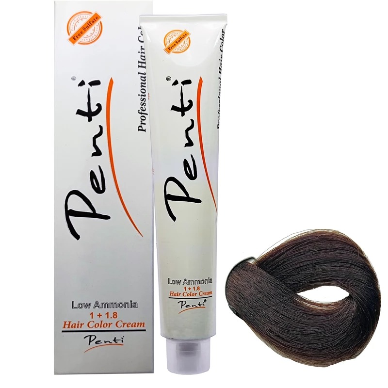 رنگ مو پنتی شماره W4 قهوه‌ای فندقی روشن