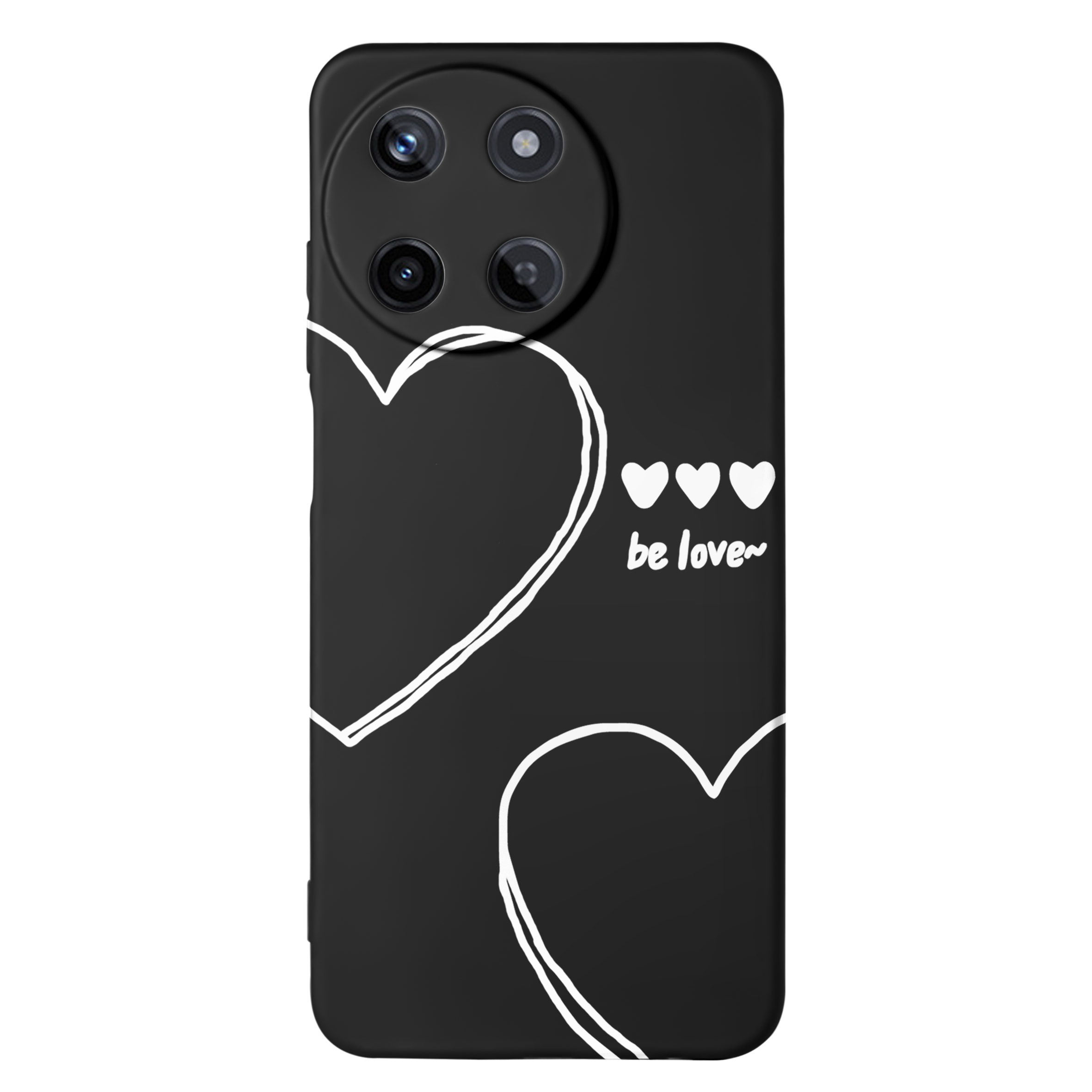 قاب گوشی ریلمی REALME 11 طرح قلب مشکی