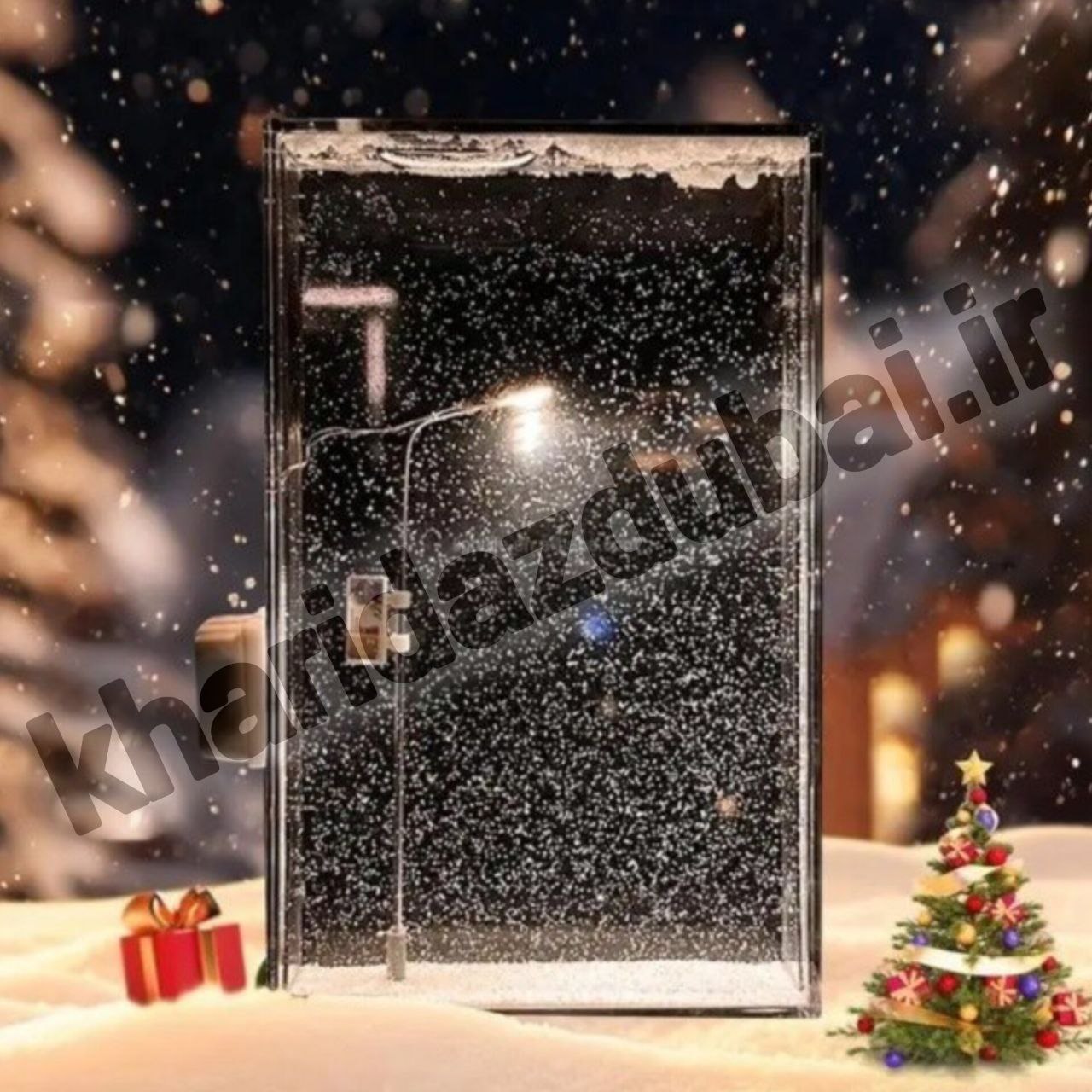 چراغ خواب شب برفی با نور ثابت و چشمک‌زن(بدون نیمکت)