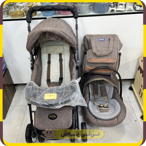 سرویس کالسکه نوزاد برند چیکو (4 رنگ) (پس کرایه)