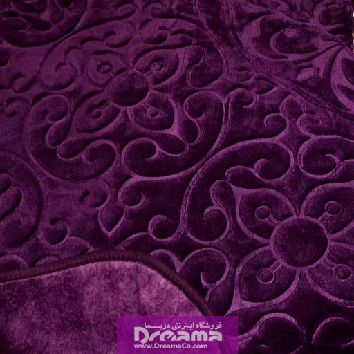 پتو گلبافت یک نفره بادمجانی *اصل* بهترین کیفیت + خرید آنلاین دریما
