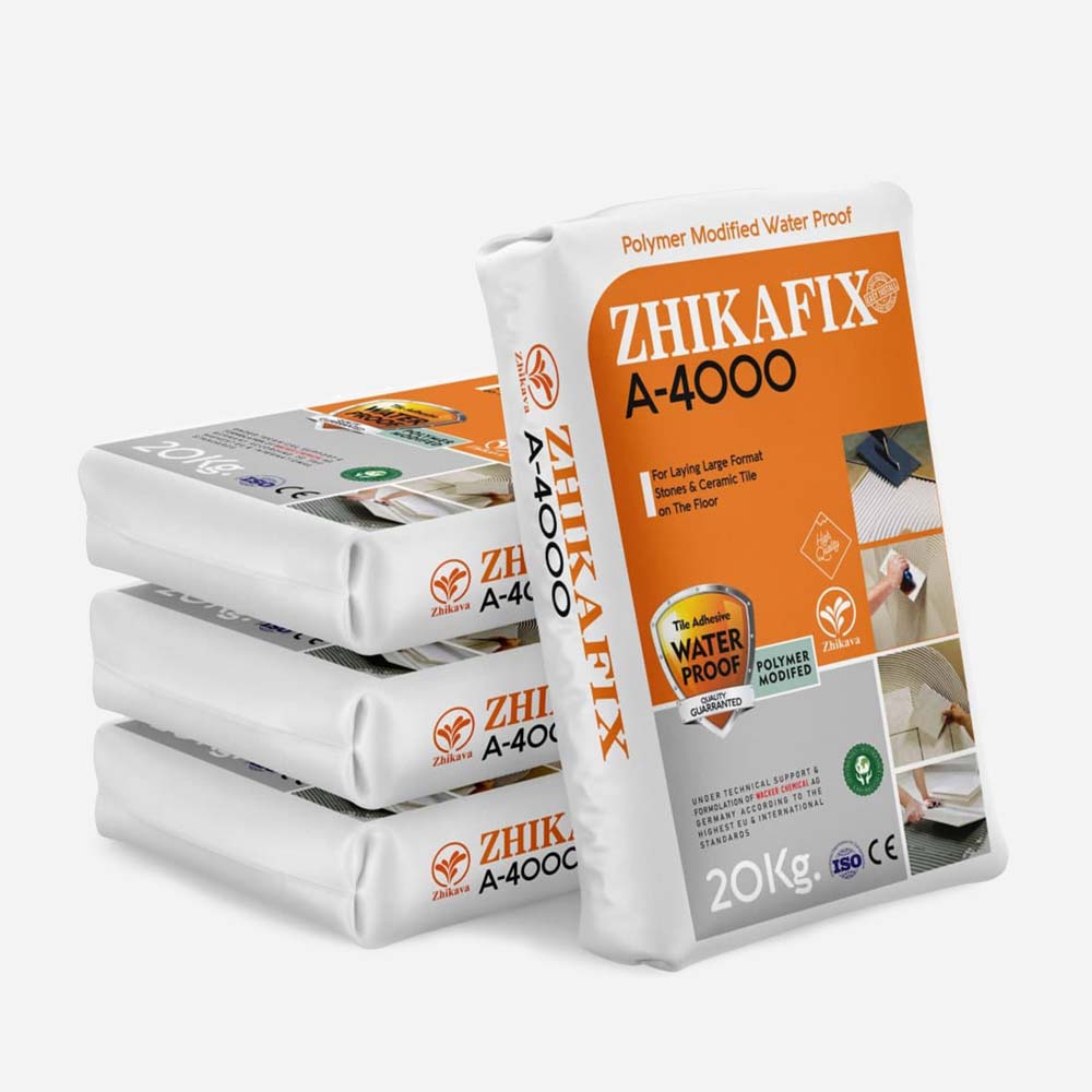 چسب سنگ و سرامیک پودری ژیکافیکس 4000 (کیسه 20 کیلویی) (پس کرایه)