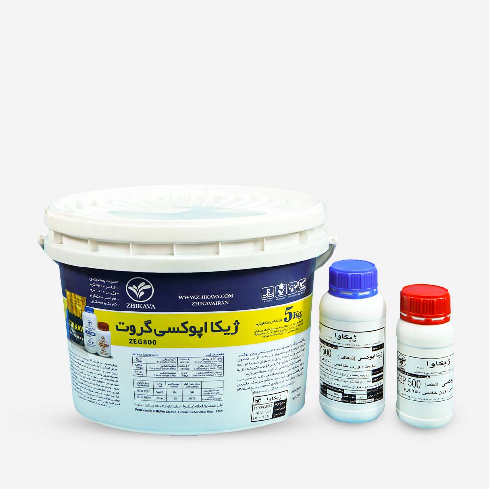 ژیکا اپوکسی گروت (پک کامل با ملحقات 1.2 کیلوگرم) (پس کرایه)