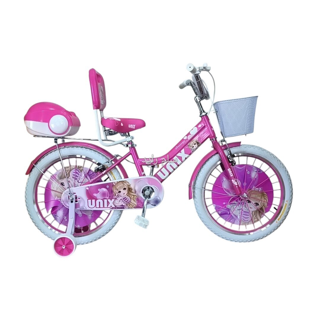 دوچرخه سایز 20 سرخابی درجه یک سبد فلزی UNIX مدل 1