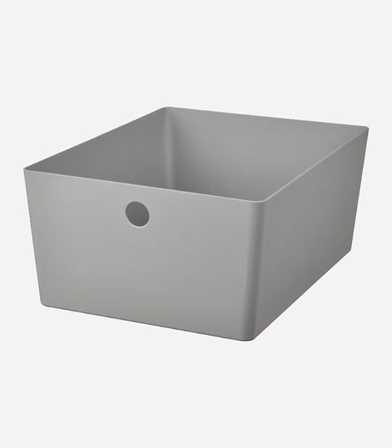 باکس خاکستری ایکیا مدل IKEA-KUGGIS سایز 26x35x15