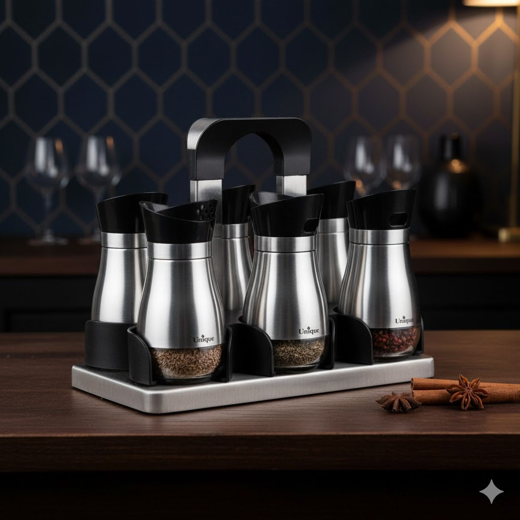 ست ادویه 6 تایی اشکی یونیک کد 1500 (خارجی درجه1)