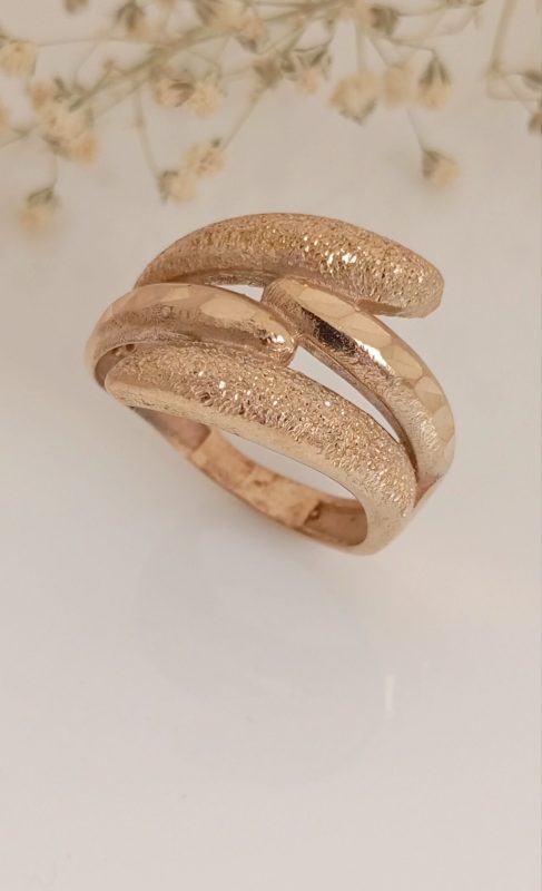 خرید انگشتر زنانه طلاروس تراش سندبلاس