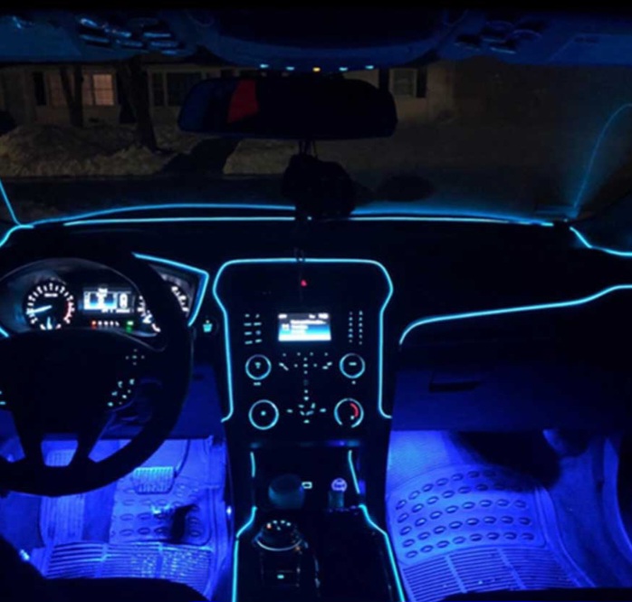 الوایر داشبورد خودرو نوار LED تزئینی قابل انعطاف، نصب آسان