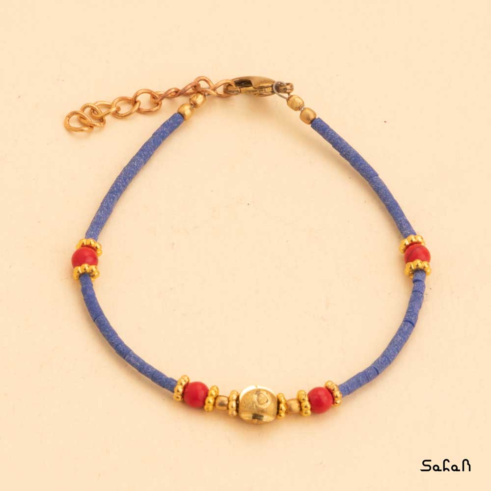 دستبند هندی منجوق رز