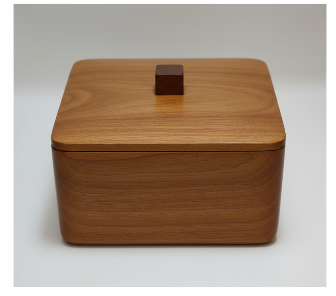 قندان چوبی مربع رابر تیره کد 361142 (پس کرایه)