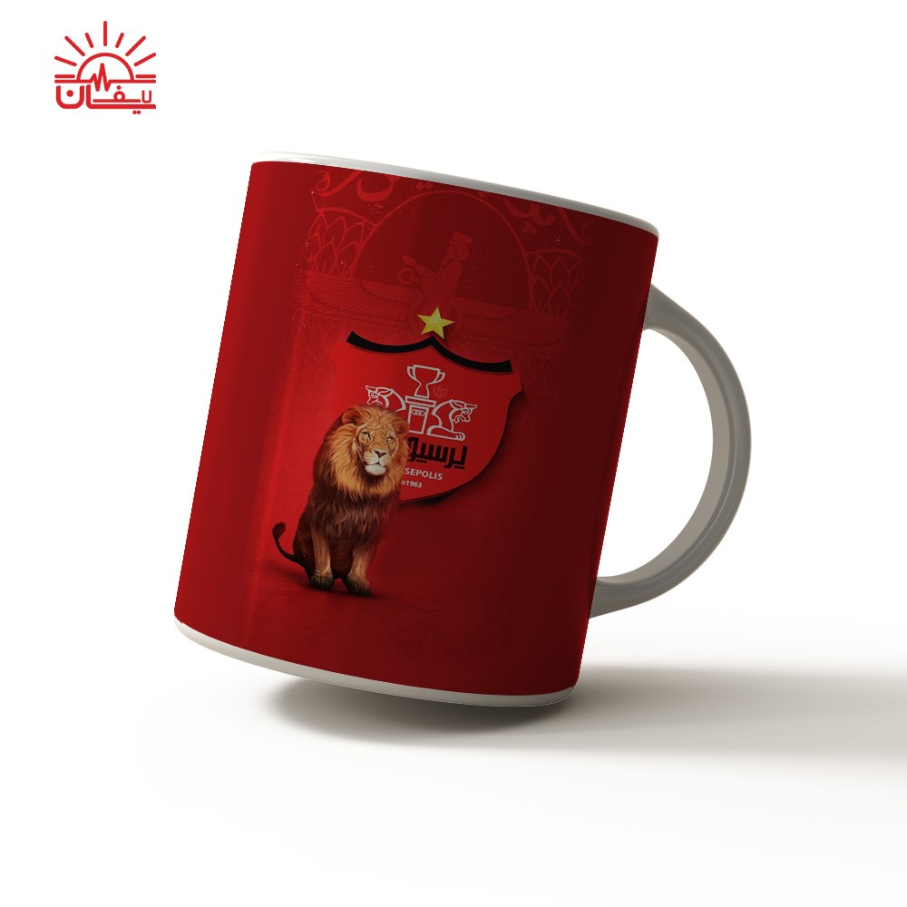 ماگ سفید پرسپولیس