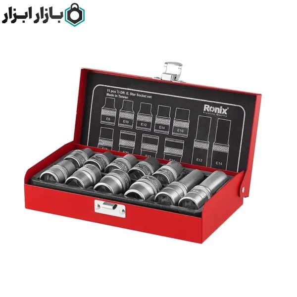 جعبه بکس 1/2 اینچ 11 پارچه رونیکس مدل RH-2694