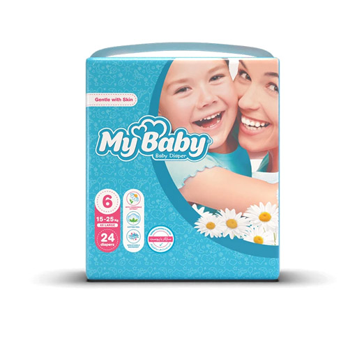 پوشک مای بیبی سایز 6 بسته 24 عددی