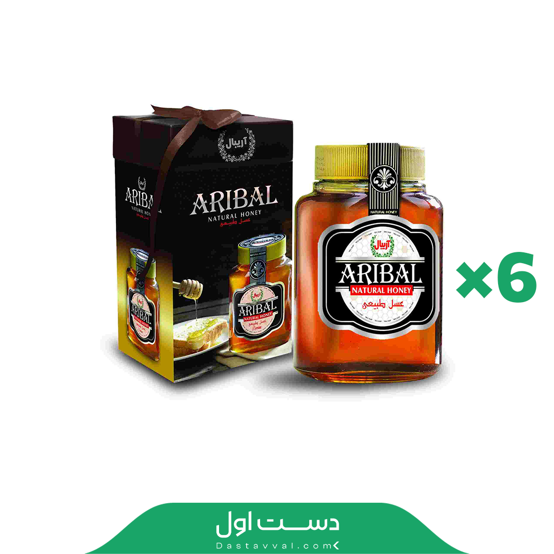 عسل آریبال ممتاز بزرگ صادراتی - 6 عددی