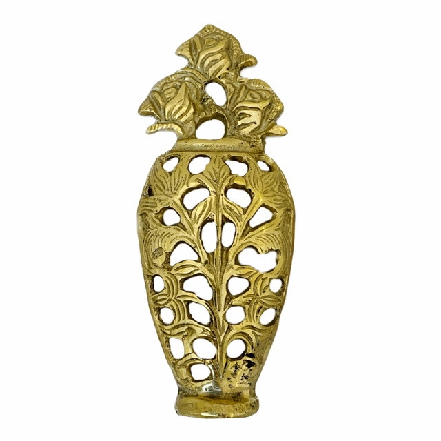 دکوری برنجی مدل دیوارکوب 3گل