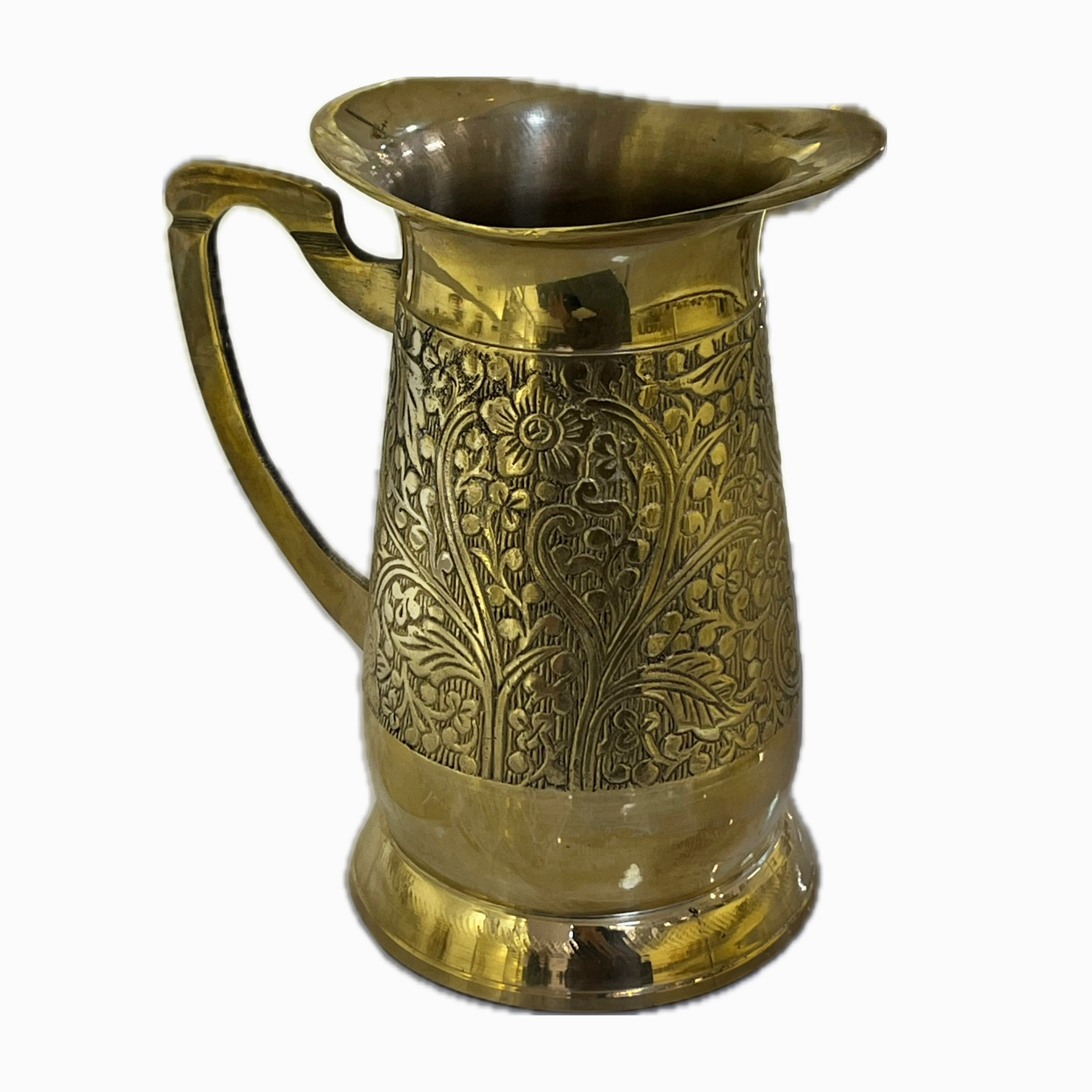 پارچ طرح گل برنجی