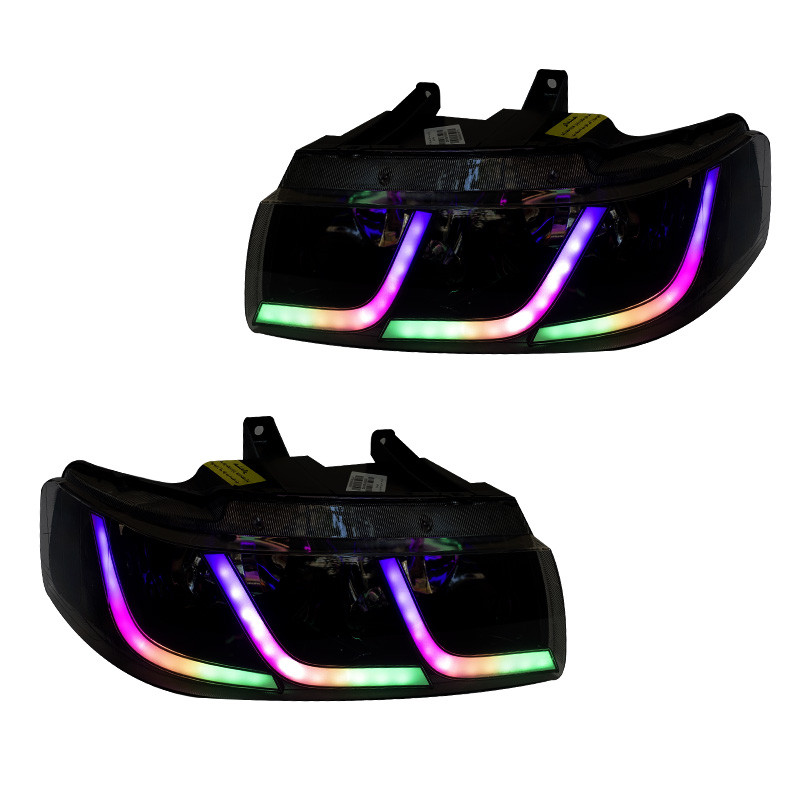 چراغ جلو خودرو گروه پژوهش صنعت مدرن مدل C6 فولکالر دو حالته مناسب برای سمند بسته دو عددی