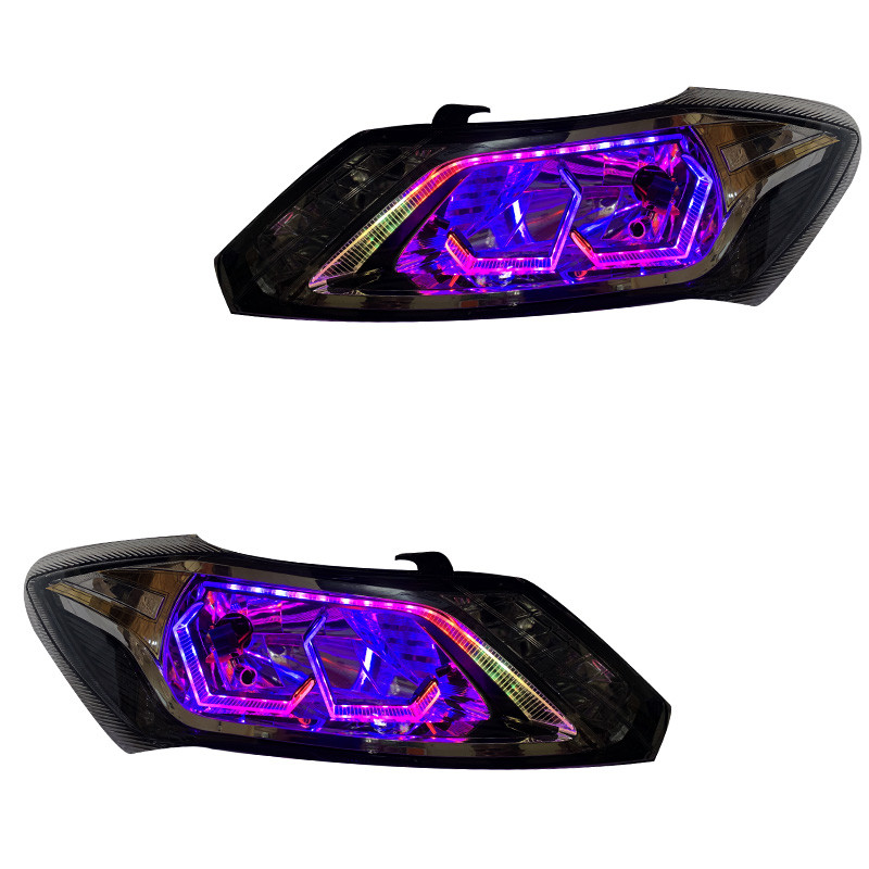 چراغ جلو خودرو گروه پژوهش صنعت مدرن مدل 3D-Hexa-FB فولکالر مناسب برای ساینا و کوئیک بسته دو عددی