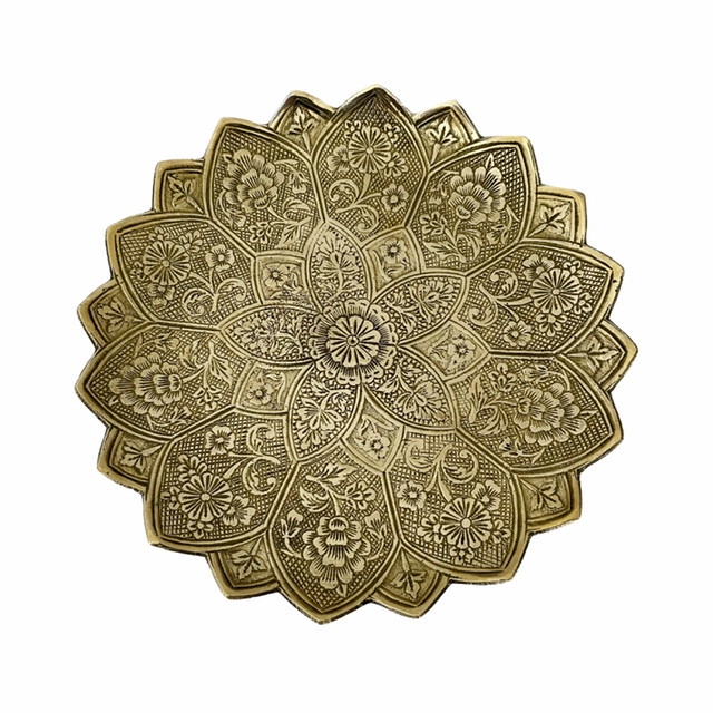 پیش دست برنجی طرح گل