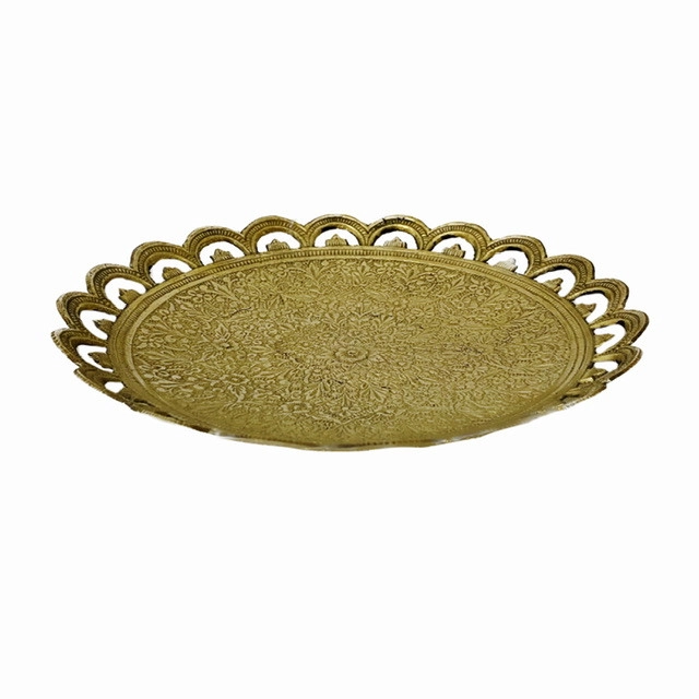 پیش دست لب مشبک طرح گل برنجی