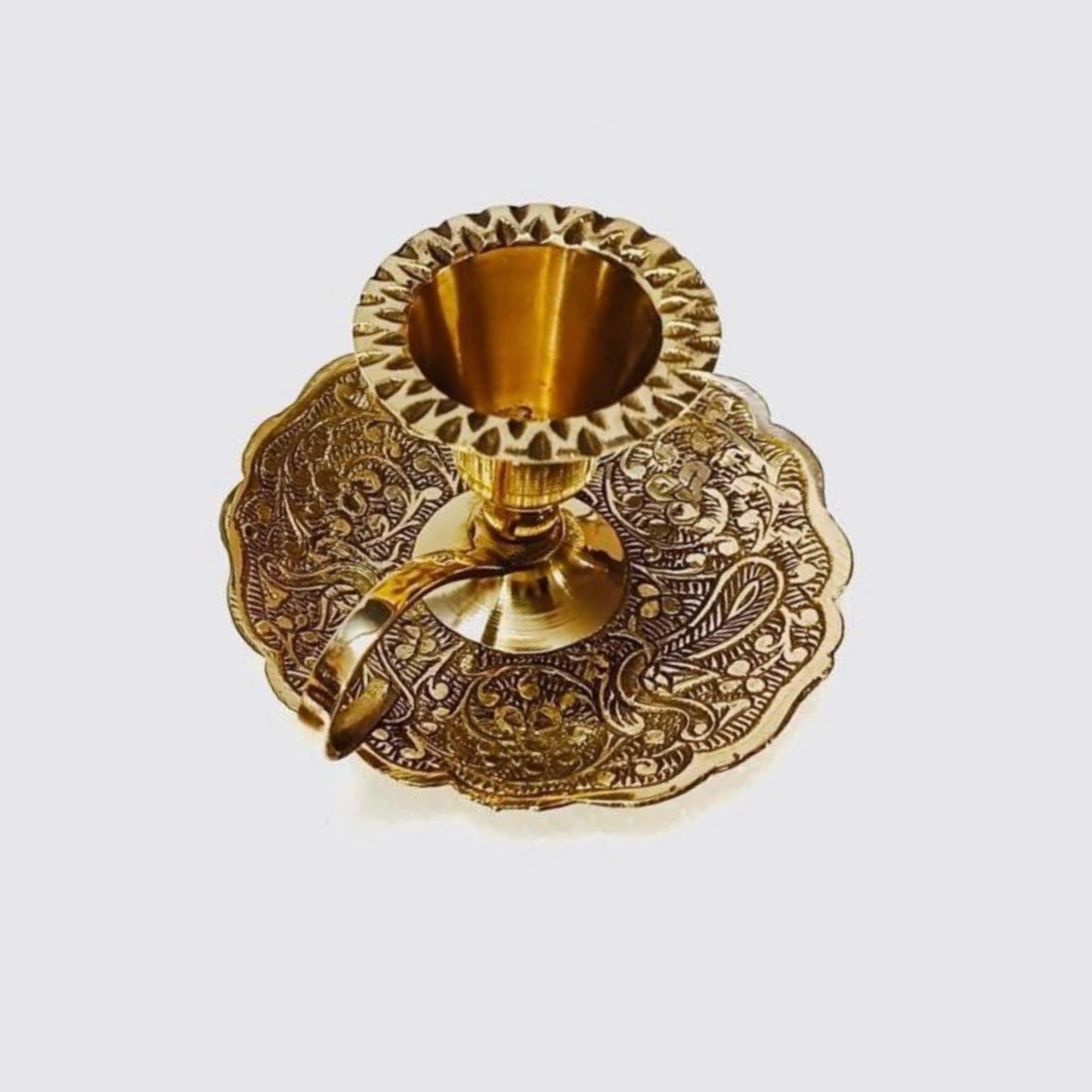 جاشمعی انگشتی برنجی 8.5 سانت