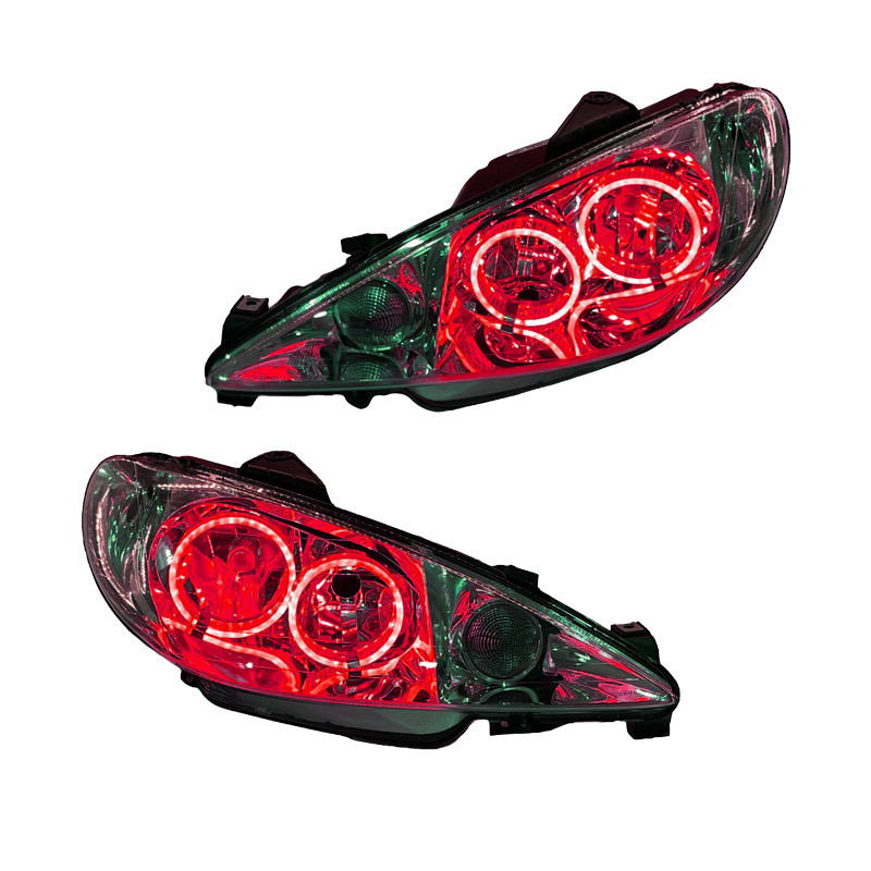 چراغ جلو خودرو مدل حلقه 3D-Rd مناسب برای پژو 206 بسته دو عددی