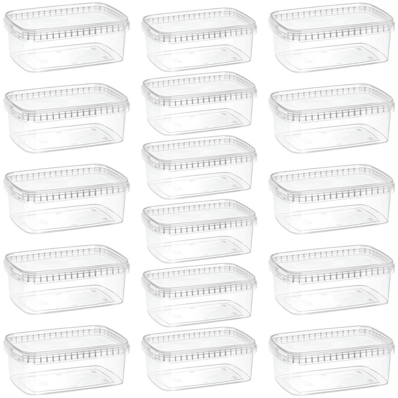 ظرف نگهدارنده طب پلاستیک مدل 1200C بسته 16 عددی