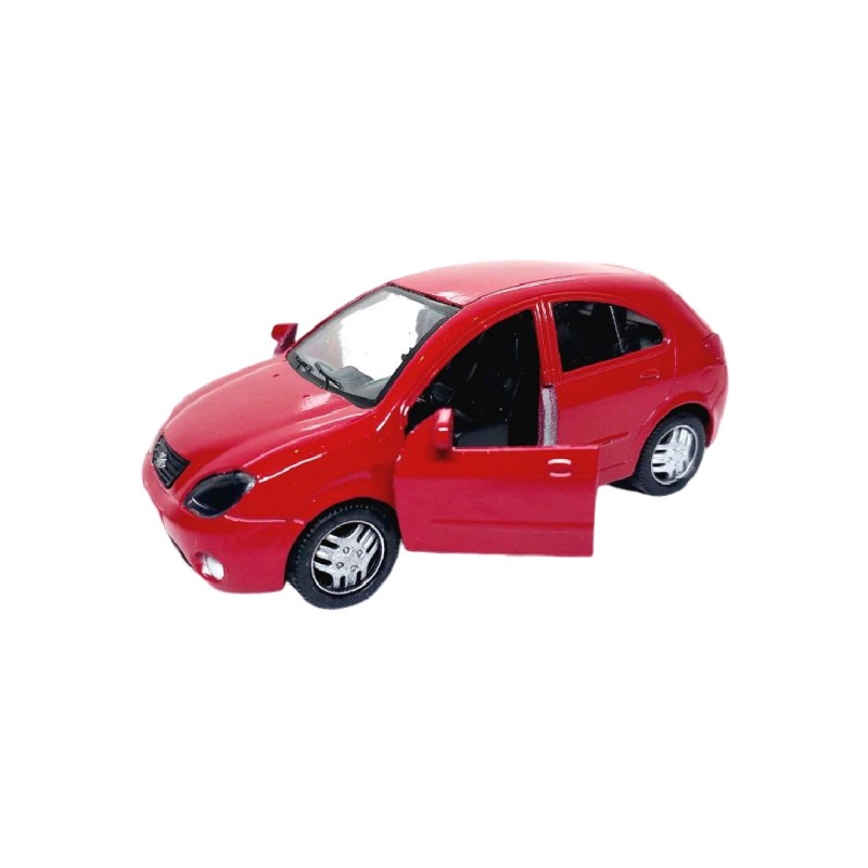 ماشین اسباب بازی فلزی مدل تیبا 2 عقب کش قرمز