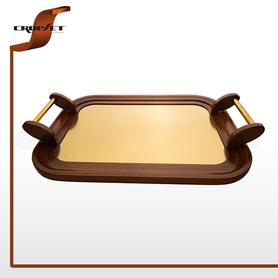 سینی چوبی چیتاراکد 4001 طلایی