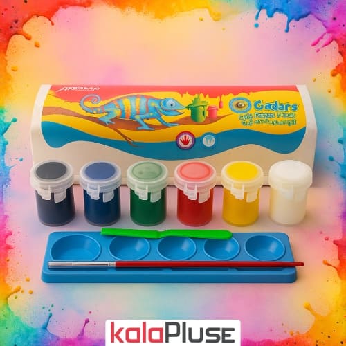 گواش 6 رنگ سایز بزرگ آریا کد 4009