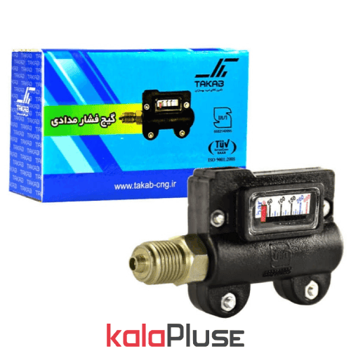 گیج فشار گاز CNG مدادی 12 ولتی تکاب