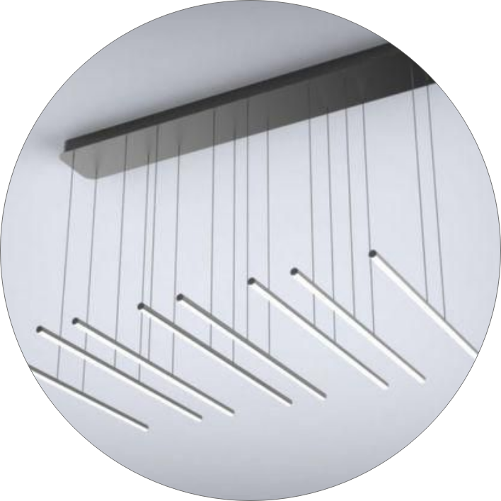 لوستر سقفی خطی میله ای 90 سانت 00627