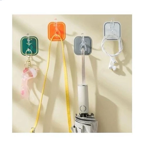 آویز دیواری چسبی طرح دار 6 عددی