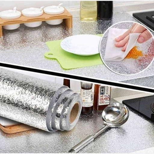 فویل کابینتی نقره ای طرح برجسته