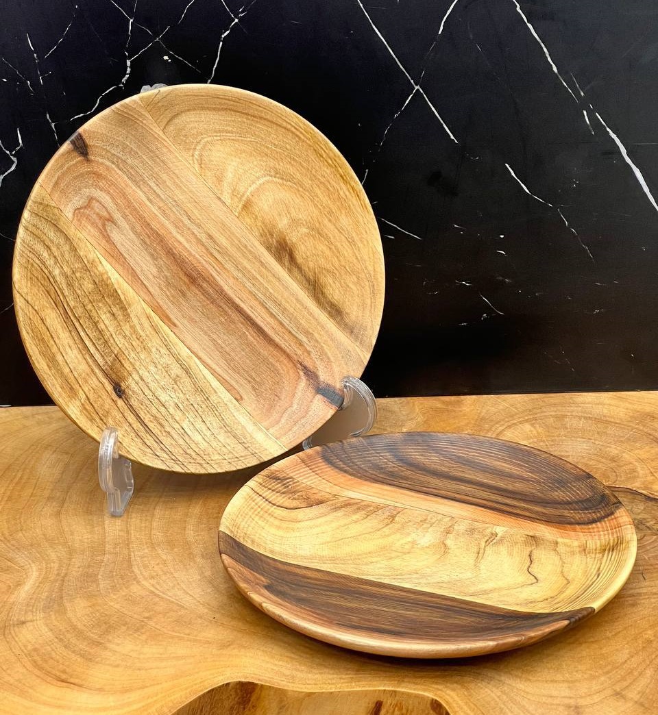 پیش دستی ساده چوب گردو (پست پیشتاز پس کرایه)