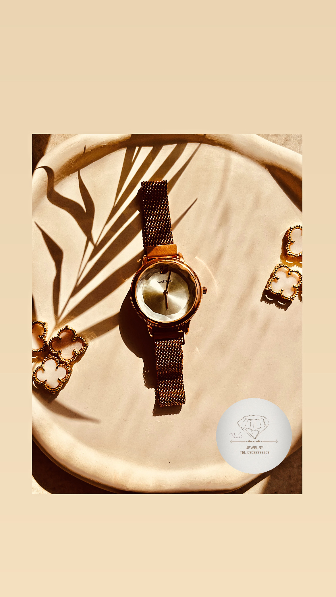 ساعت مچی زنانه برند سواروسکی کد 7008